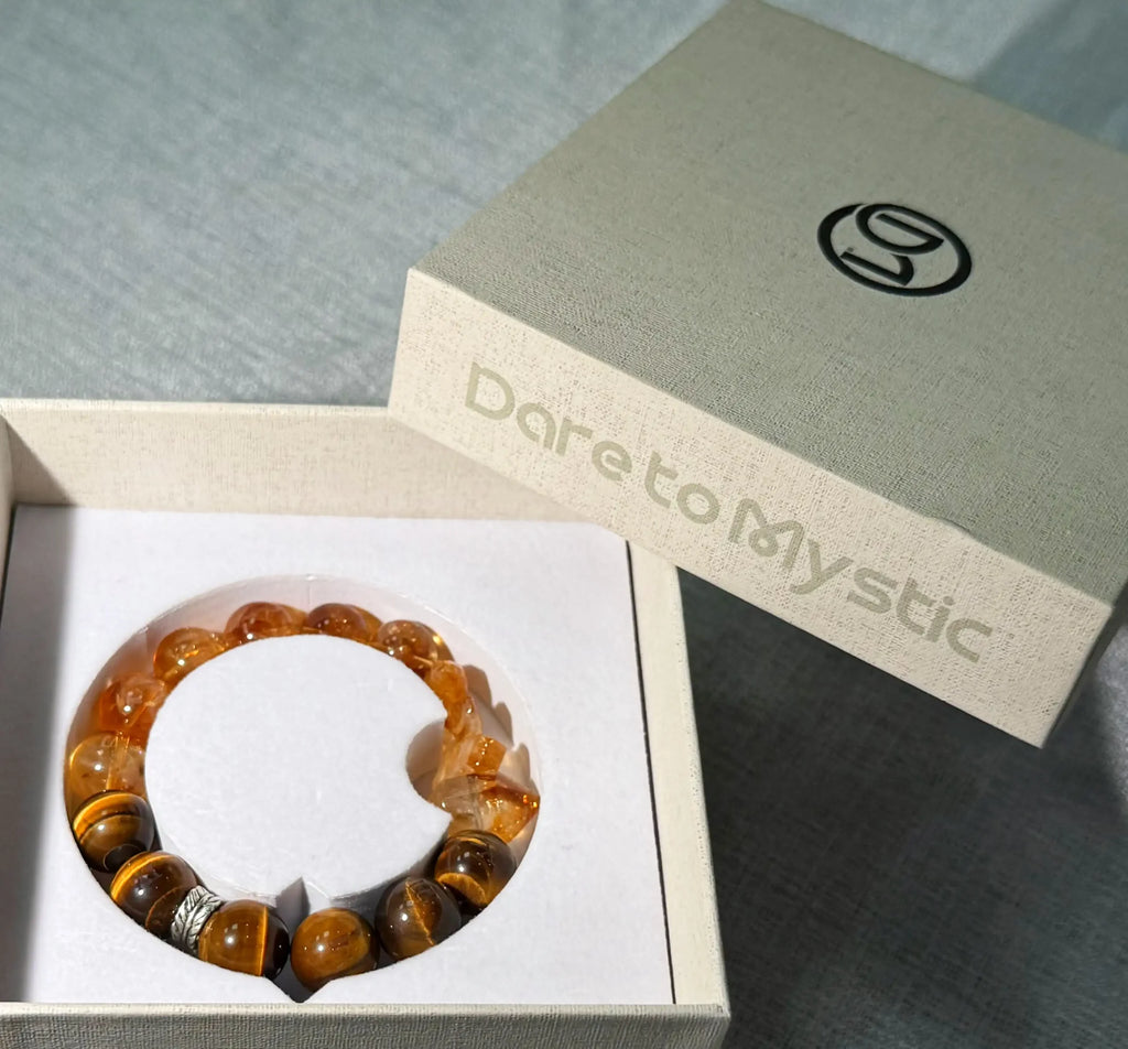 Golden Axis – Tiger Eye Bracelet & Golden Rutilated Quartz