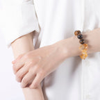 Golden Axis – Tiger Eye Bracelet & Golden Rutilated Quartz